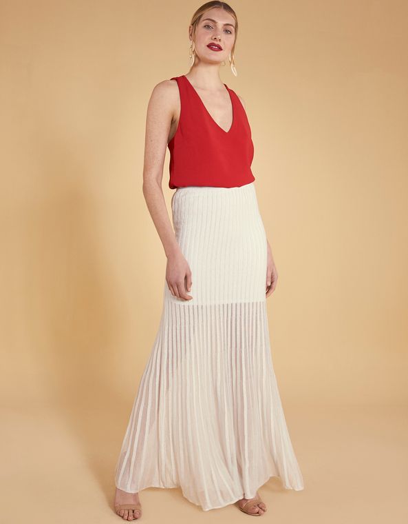 saia plissada shoulder